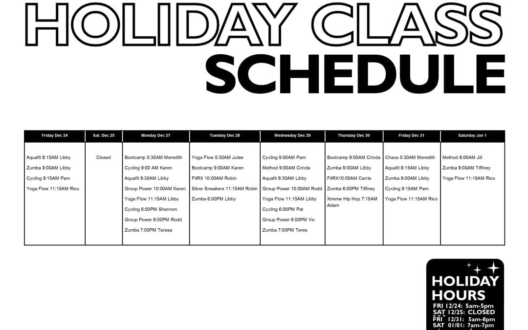 Holiday Hours 2021