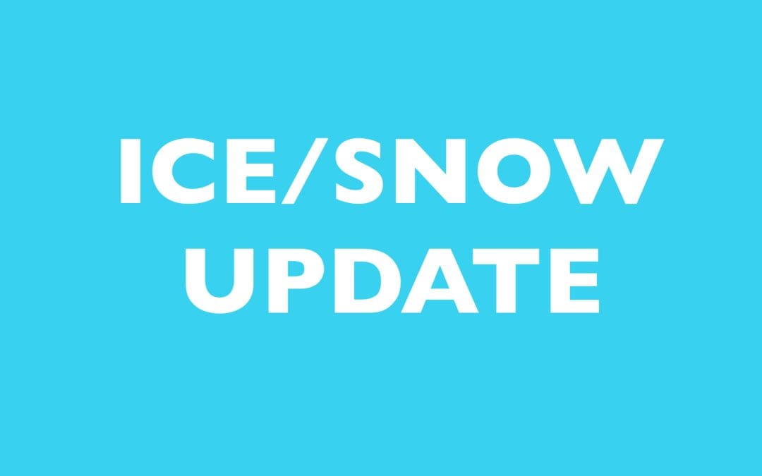 Ice/Snow Update: Feb 3 schedule